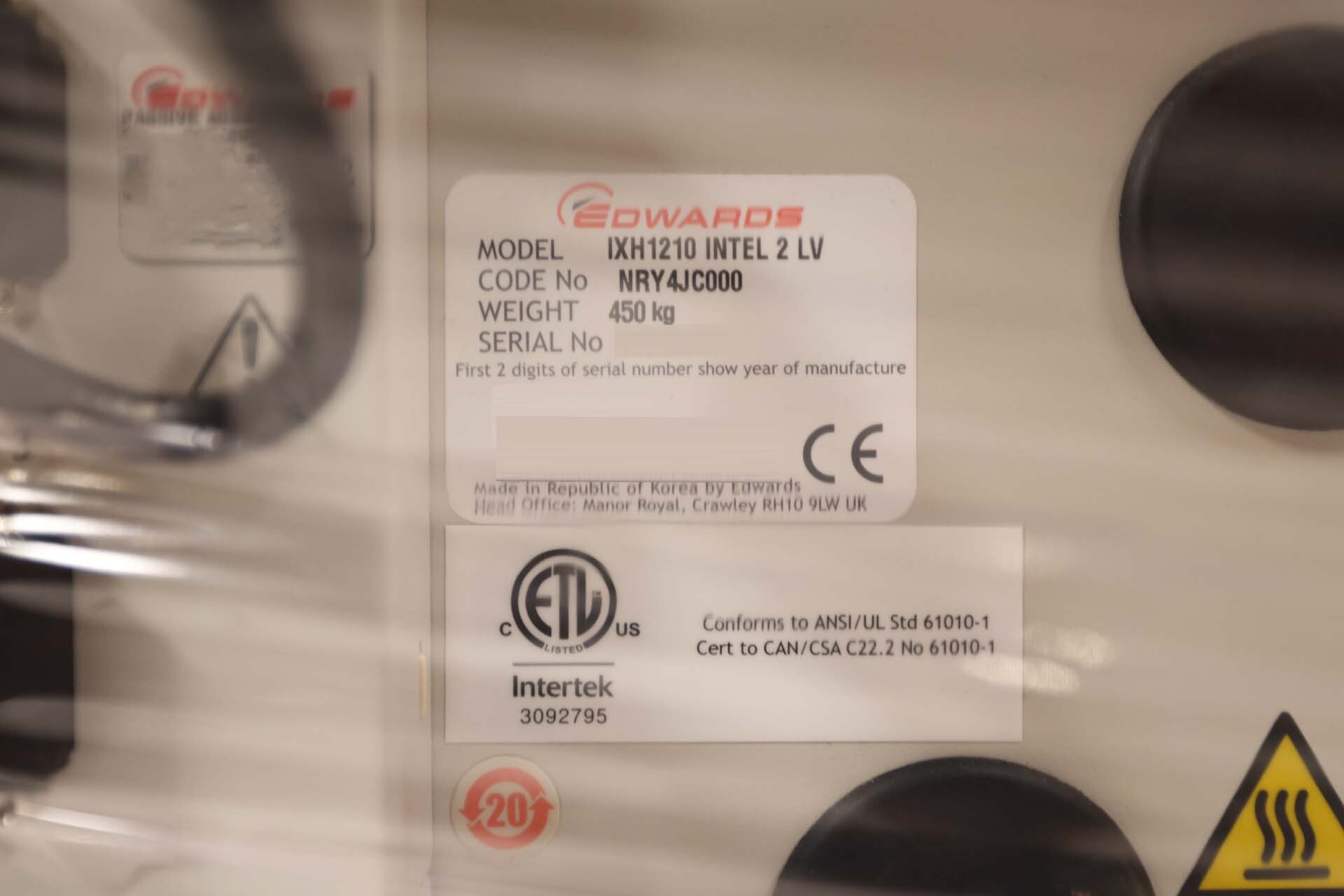 Foto Verwendet EDWARDS iXH1210 Zum Verkauf