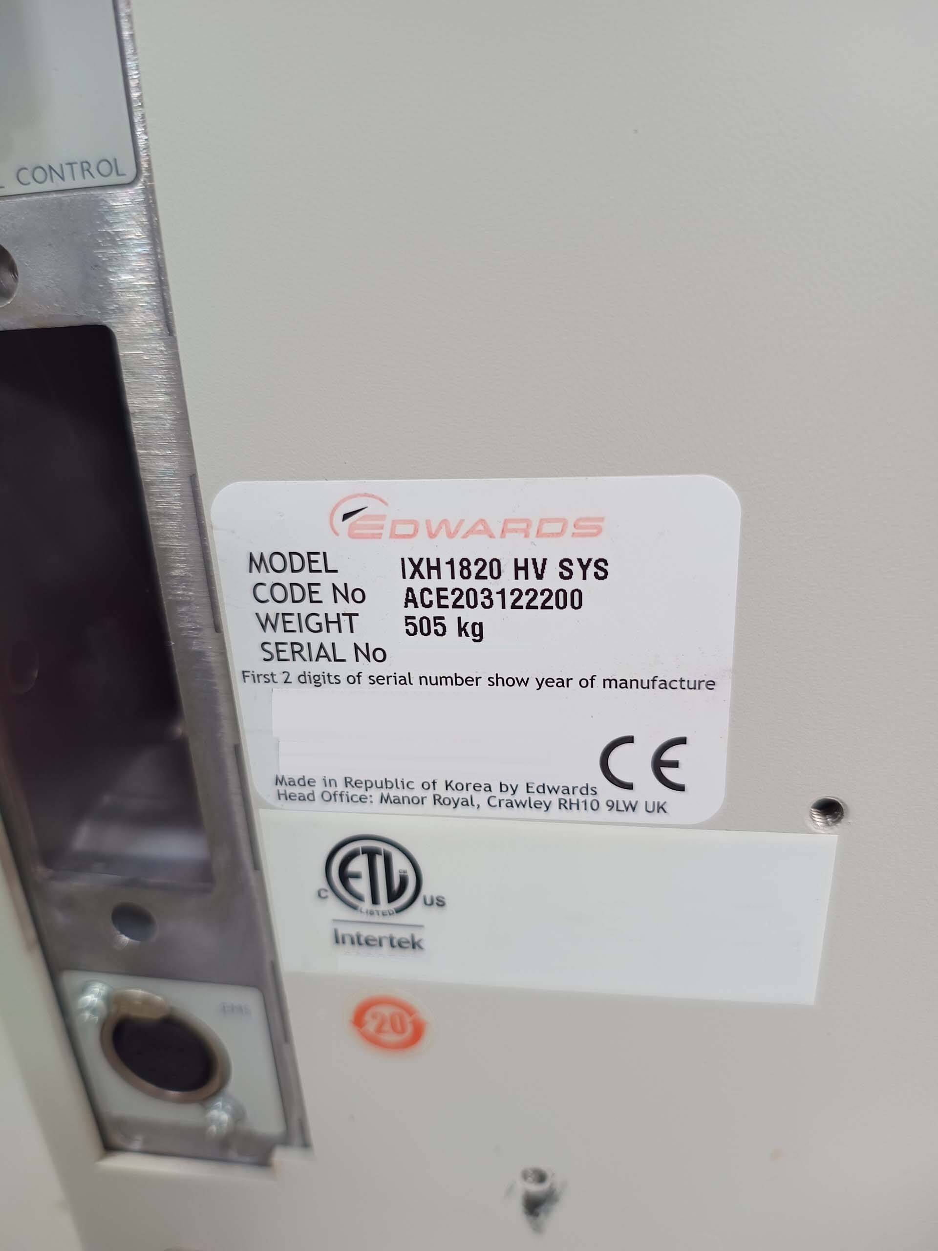 Foto Verwendet EDWARDS iXH1820 HV Zum Verkauf