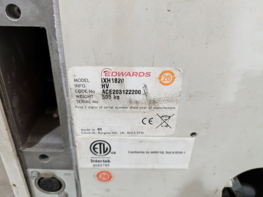 圖為 已使用的 EDWARDS iXH1820 待售