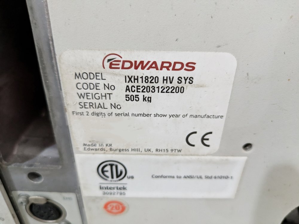 圖為 已使用的 EDWARDS iXH1820 待售