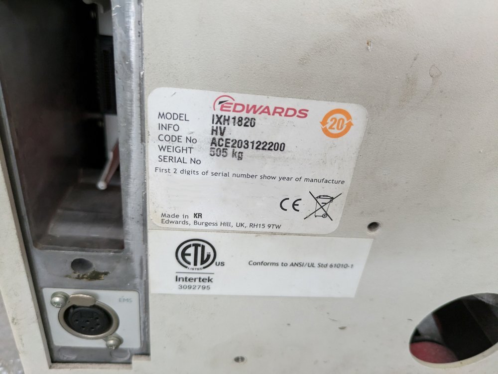 圖為 已使用的 EDWARDS iXH1820 待售