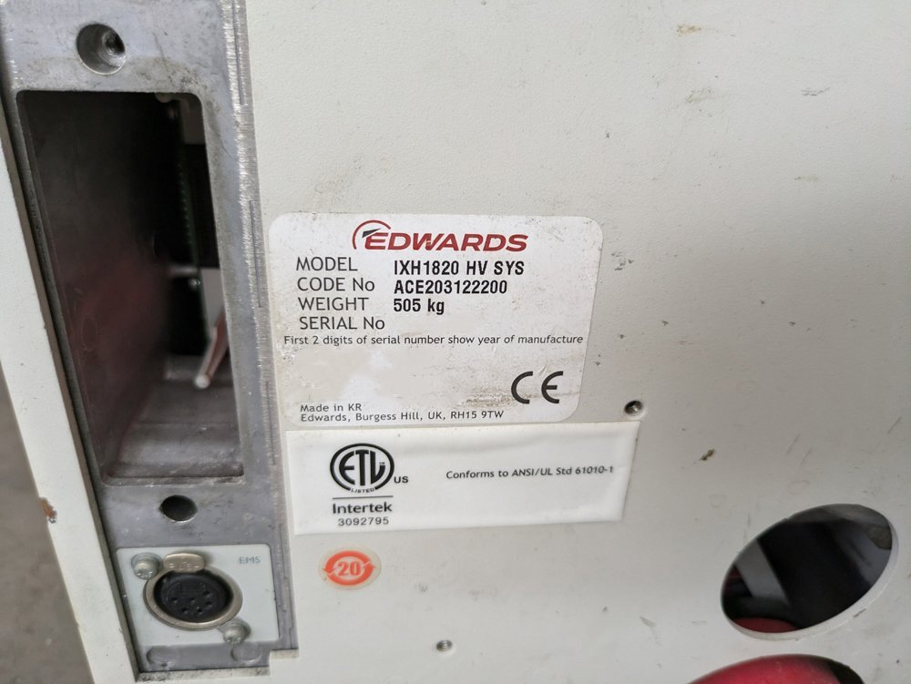 圖為 已使用的 EDWARDS iXH1820 待售
