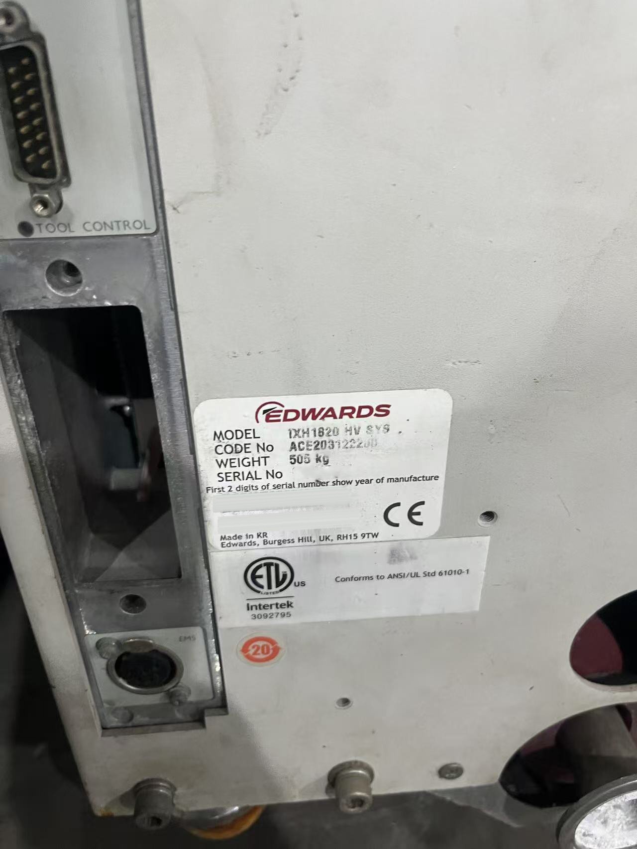 圖為 已使用的 EDWARDS iXH1820 待售