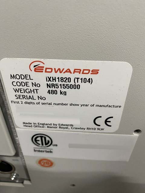 图为 已使用的 EDWARDS iXH1820 待售