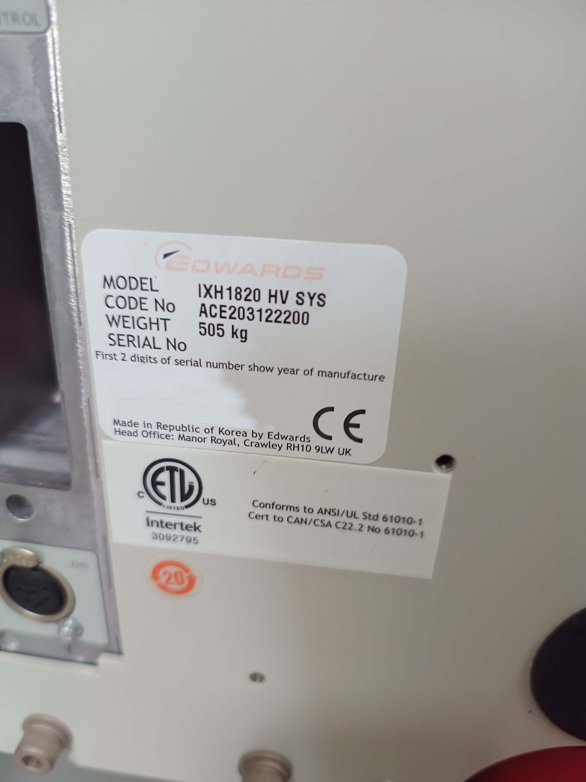 图为 已使用的 EDWARDS iXH1820 HV 待售