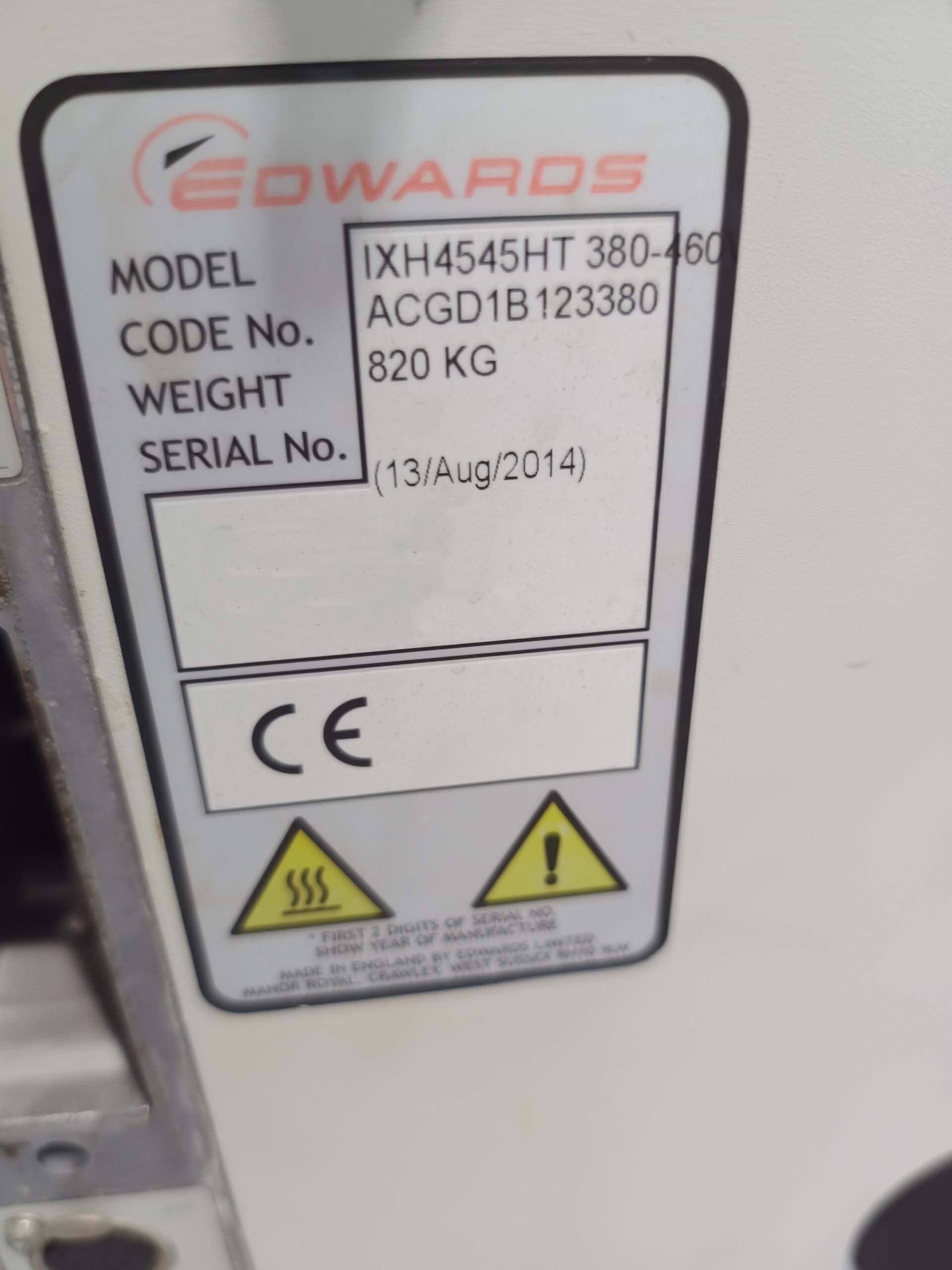 Foto Verwendet EDWARDS iXH4545HT Zum Verkauf