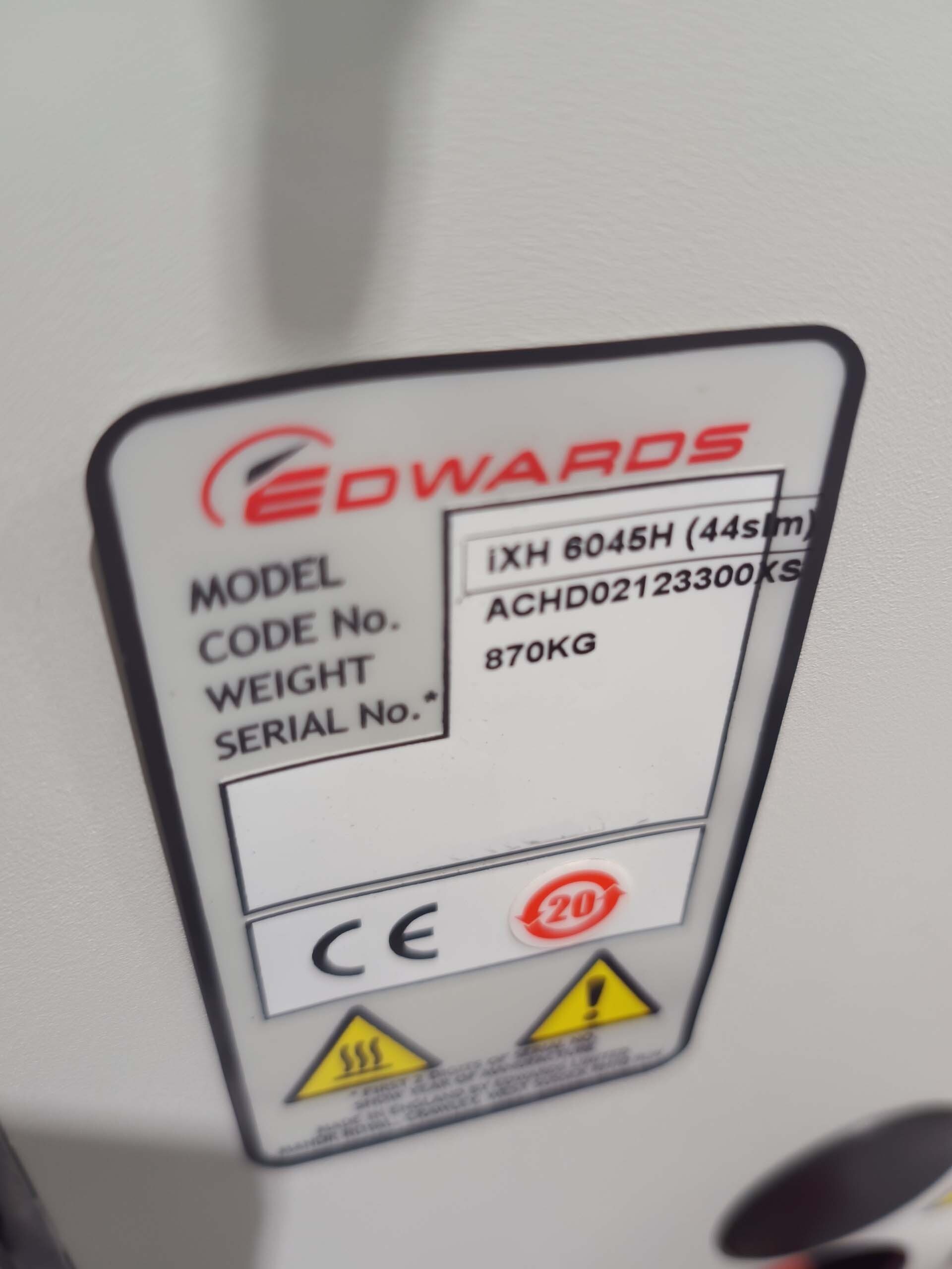 Photo Utilisé EDWARDS iXH6045H À vendre