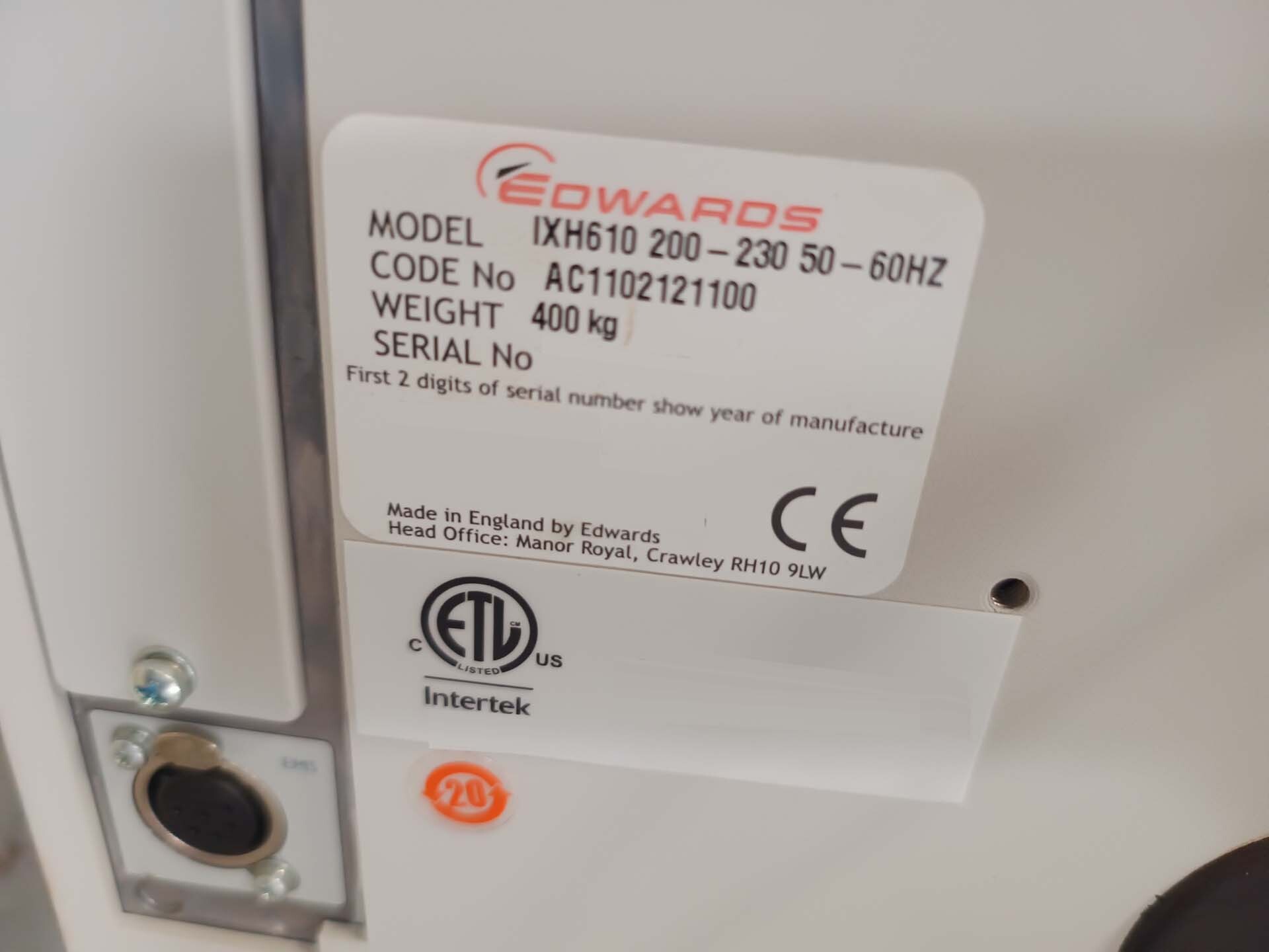 图为 已使用的 EDWARDS iXH610 待售