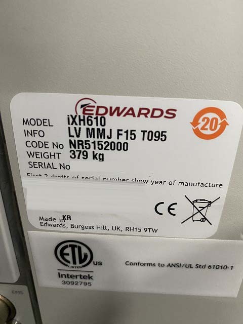 圖為 已使用的 EDWARDS iXH610 待售