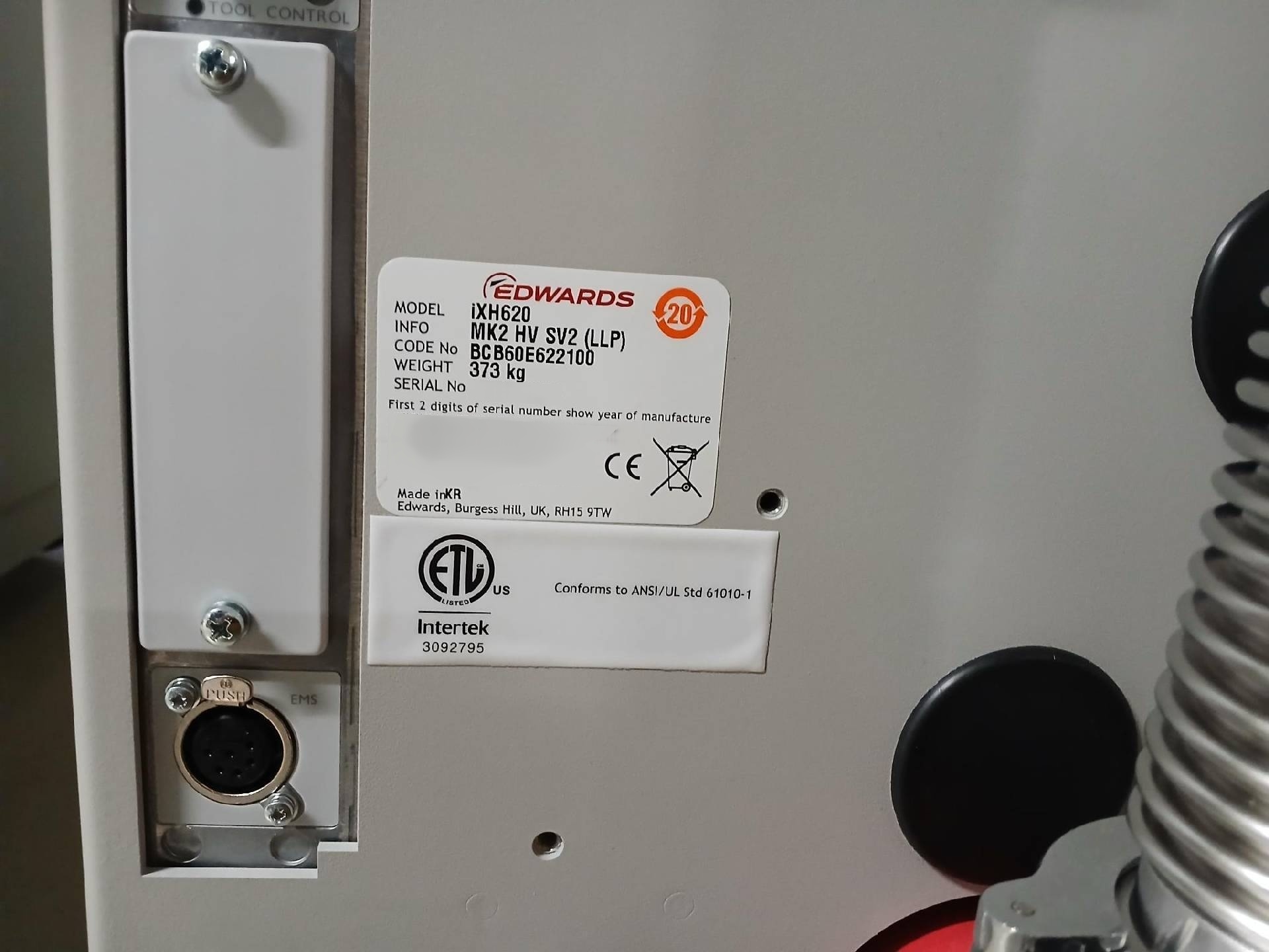 Photo Used EDWARDS iXH620 For Sale