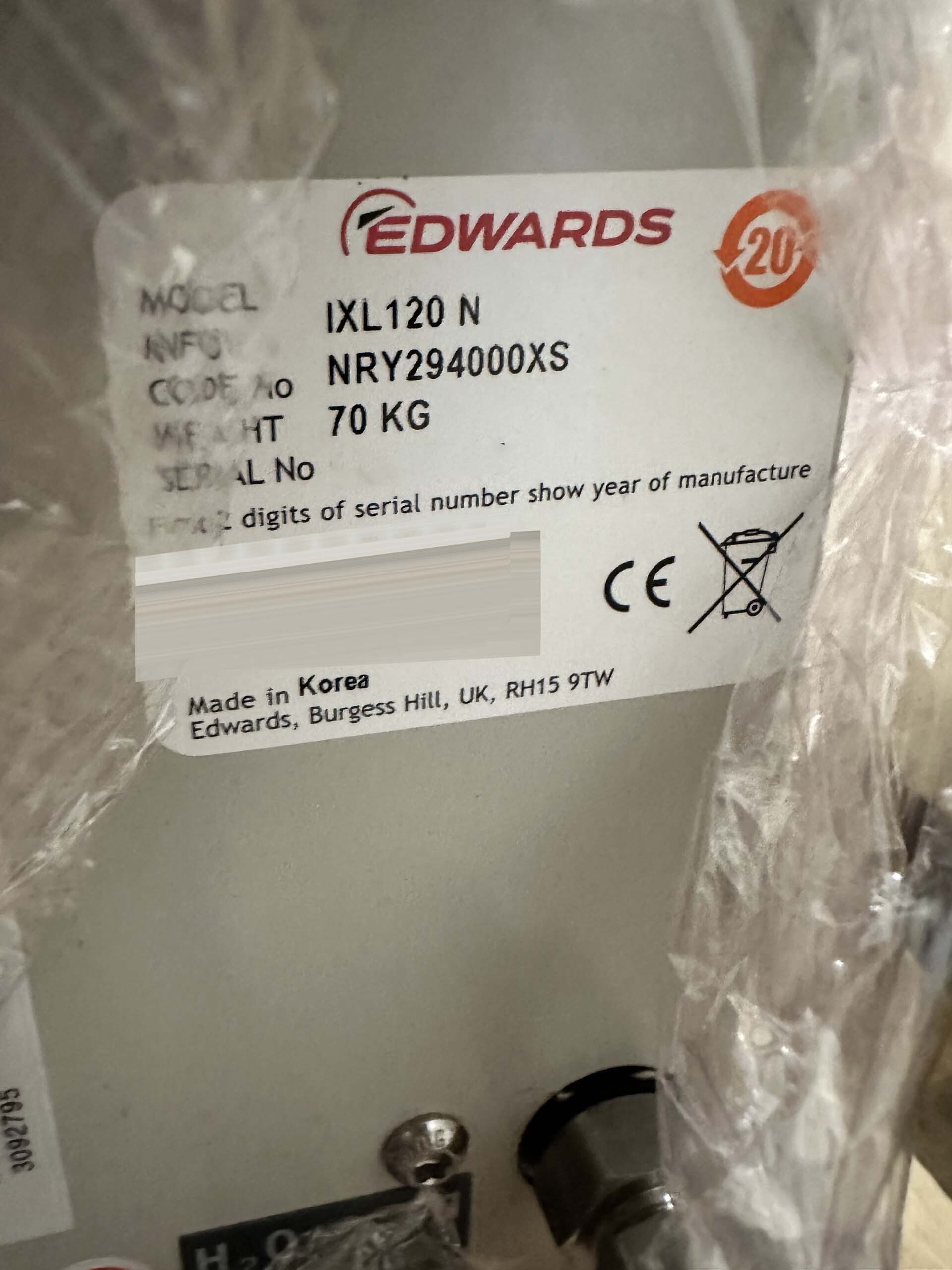 Foto Verwendet EDWARDS iXL120 Zum Verkauf