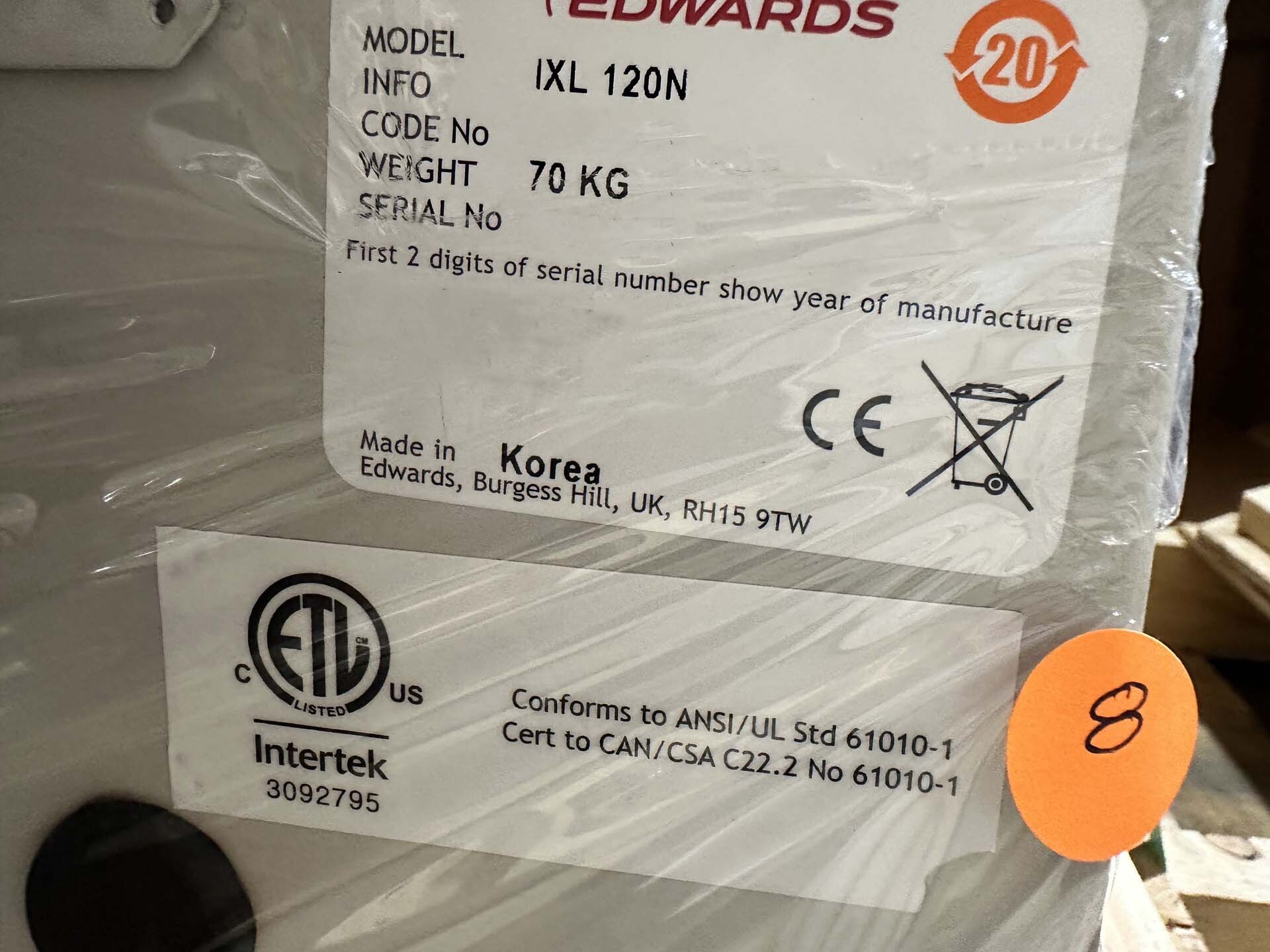 Foto Verwendet EDWARDS iXL120 Zum Verkauf