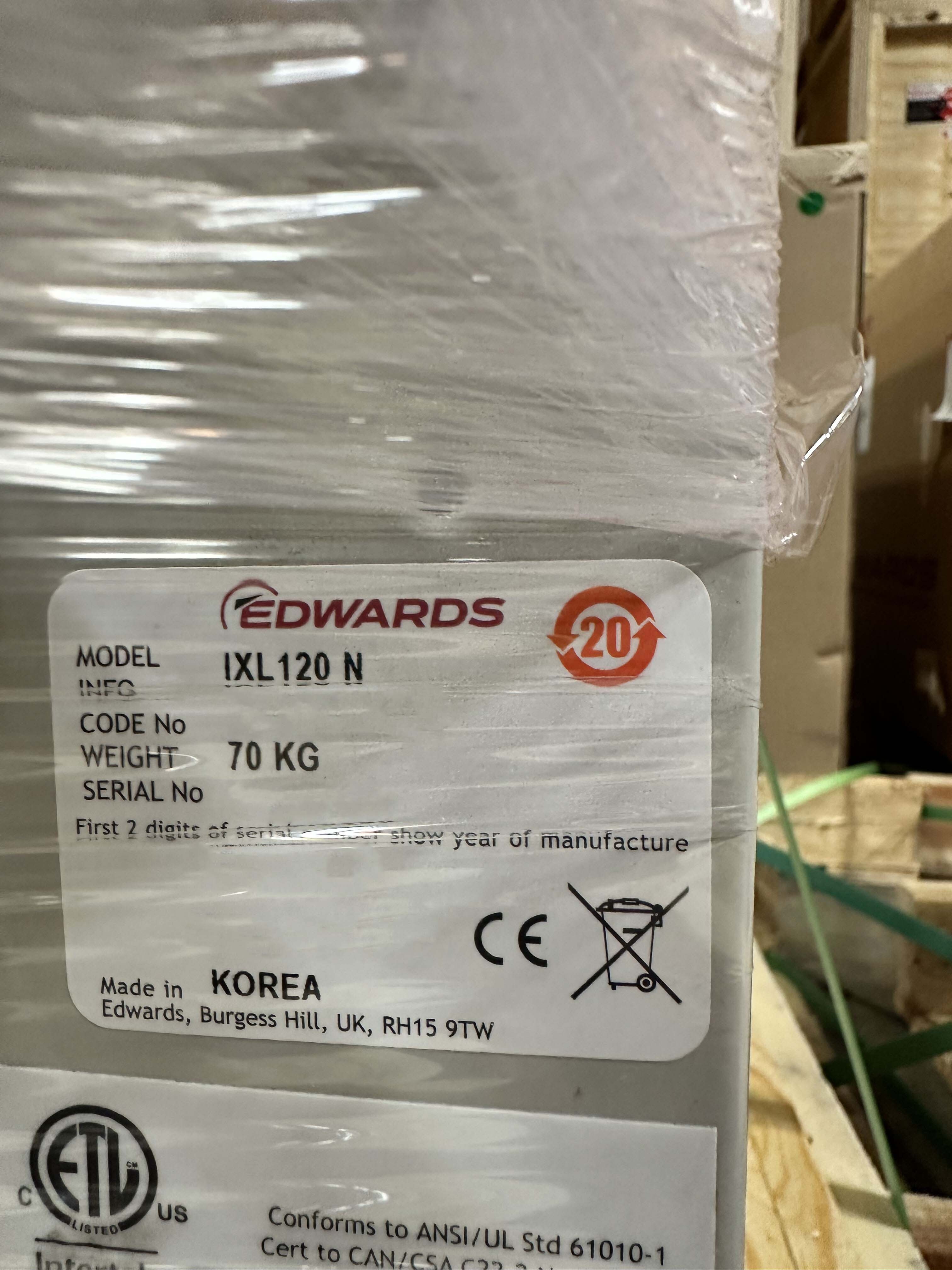Foto Verwendet EDWARDS iXL120 Zum Verkauf