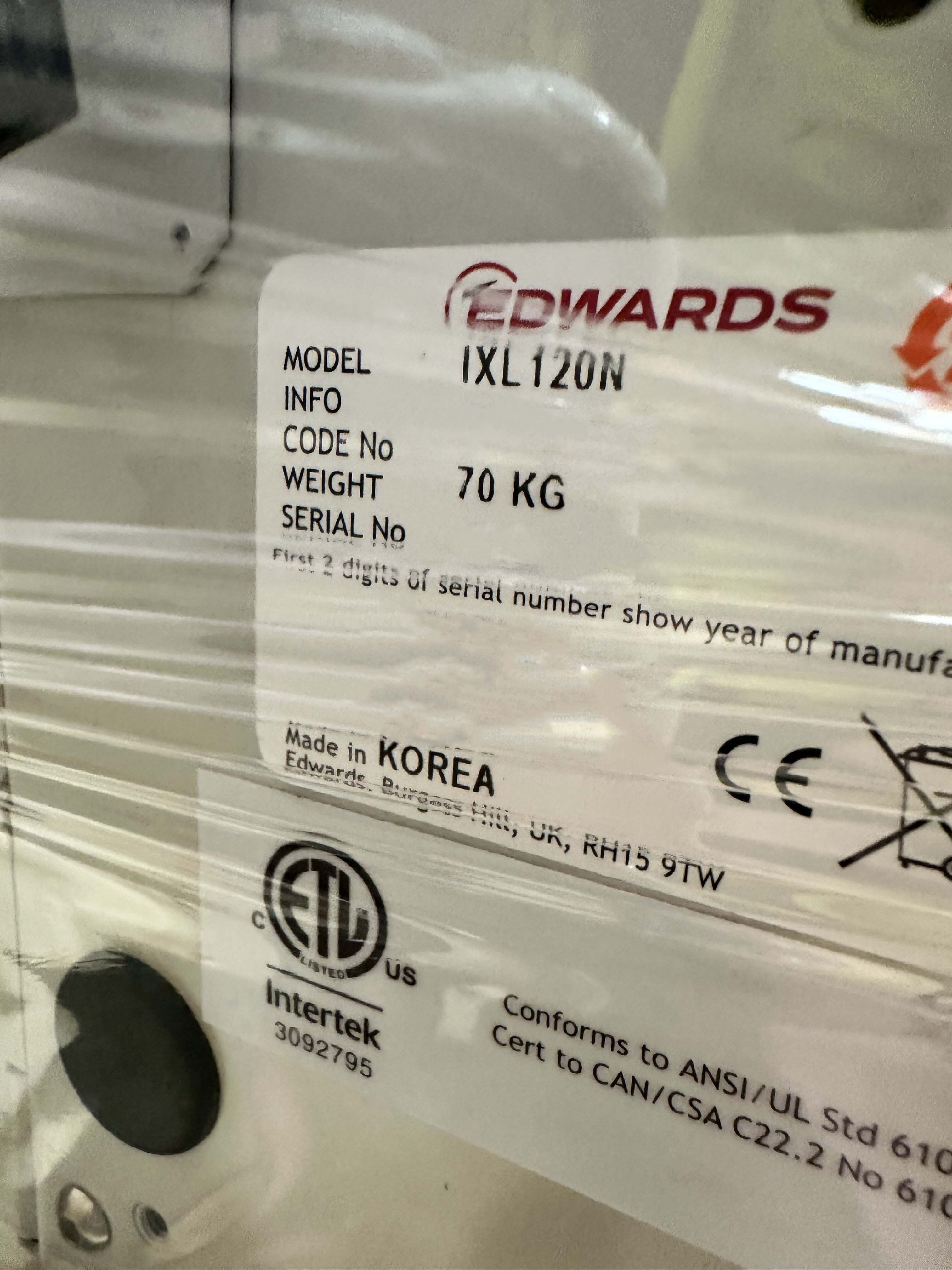 Foto Verwendet EDWARDS iXL120 Zum Verkauf
