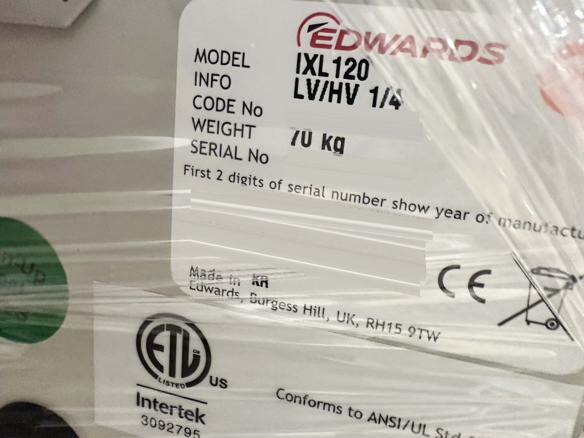 Foto Verwendet EDWARDS iXL120 Zum Verkauf
