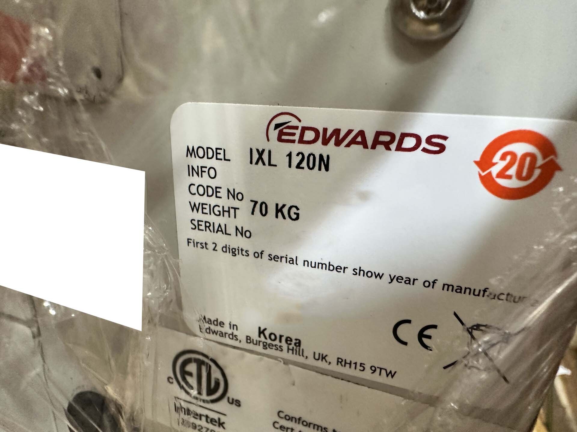 Foto Verwendet EDWARDS iXL120 Zum Verkauf