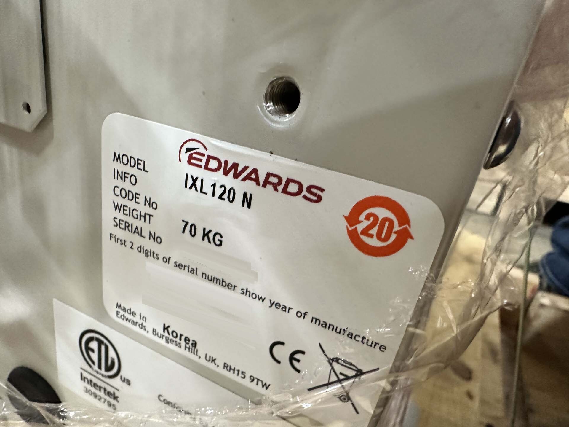 Foto Verwendet EDWARDS iXL120 Zum Verkauf