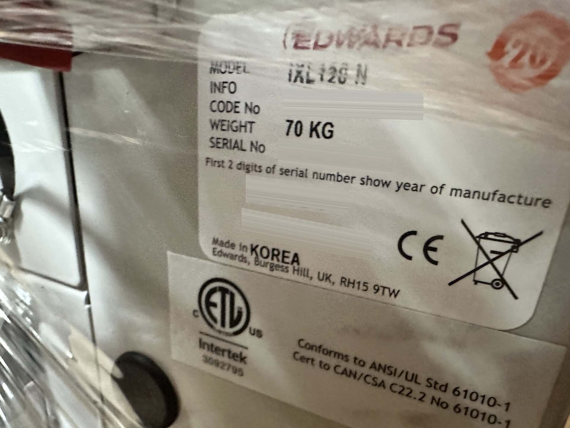 Foto Verwendet EDWARDS iXL120 Zum Verkauf