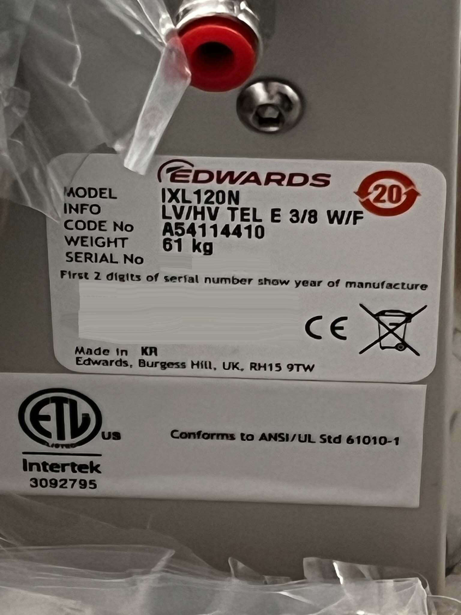 フォト（写真） 使用される EDWARDS IXL120N 販売のために