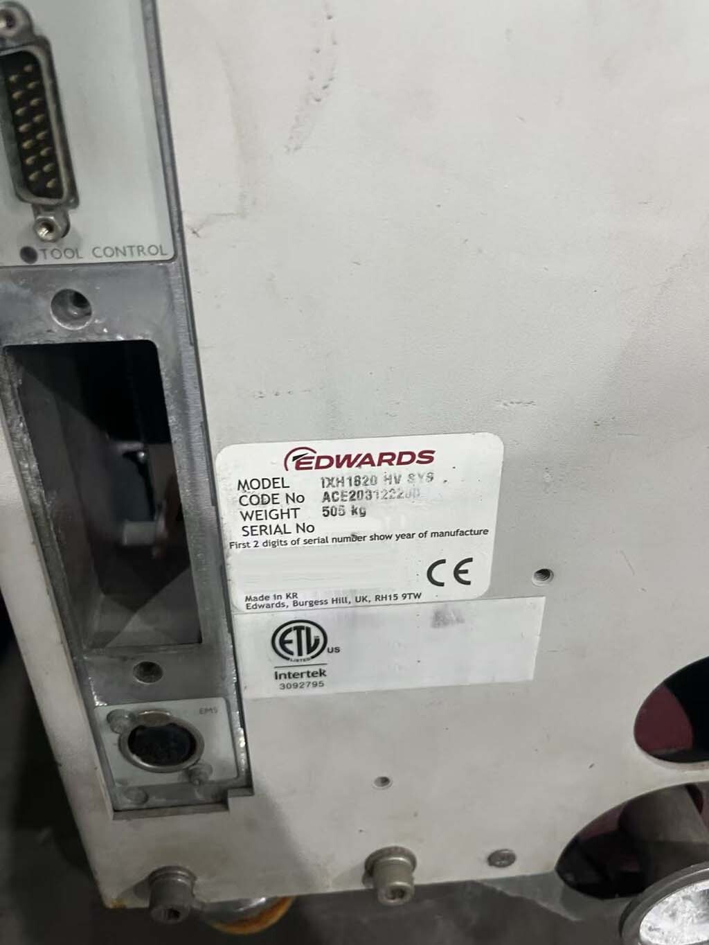 图为 已使用的 EDWARDS iXH1820 待售