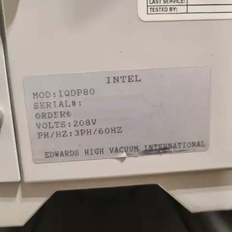 Photo Used EDWARDS iQDP80 For Sale