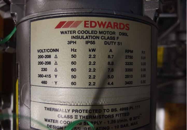 Photo Used EDWARDS QDP80 / QMB250 For Sale