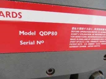 フォト（写真） 使用される EDWARDS QDP80 / QMB500 販売のために