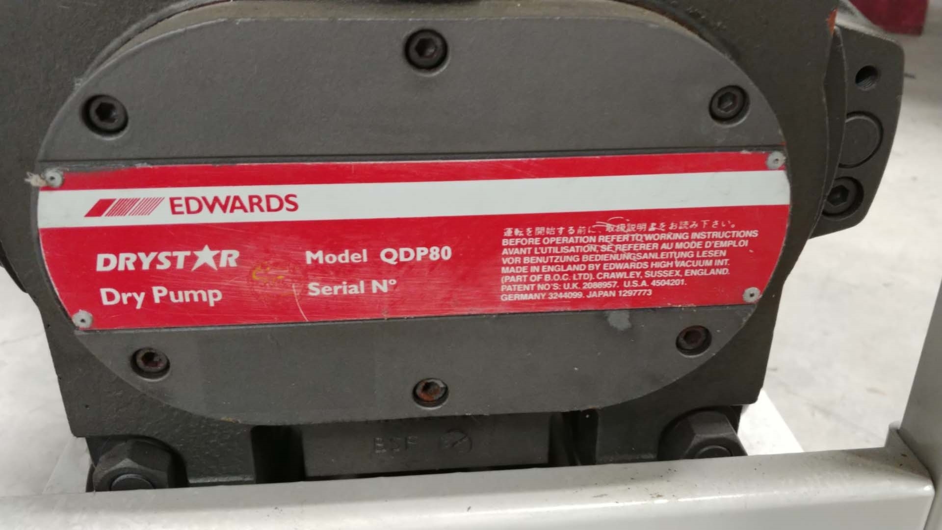 圖為 已使用的 EDWARDS QDP80 待售