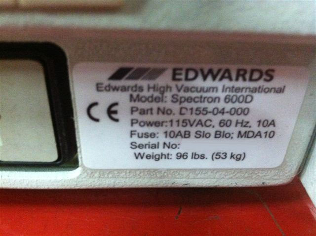 图为 已使用的 EDWARDS Spectron 600D 待售