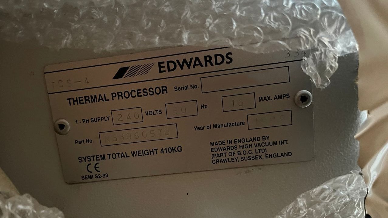 フォト（写真） 使用される EDWARDS TCS-4 販売のために