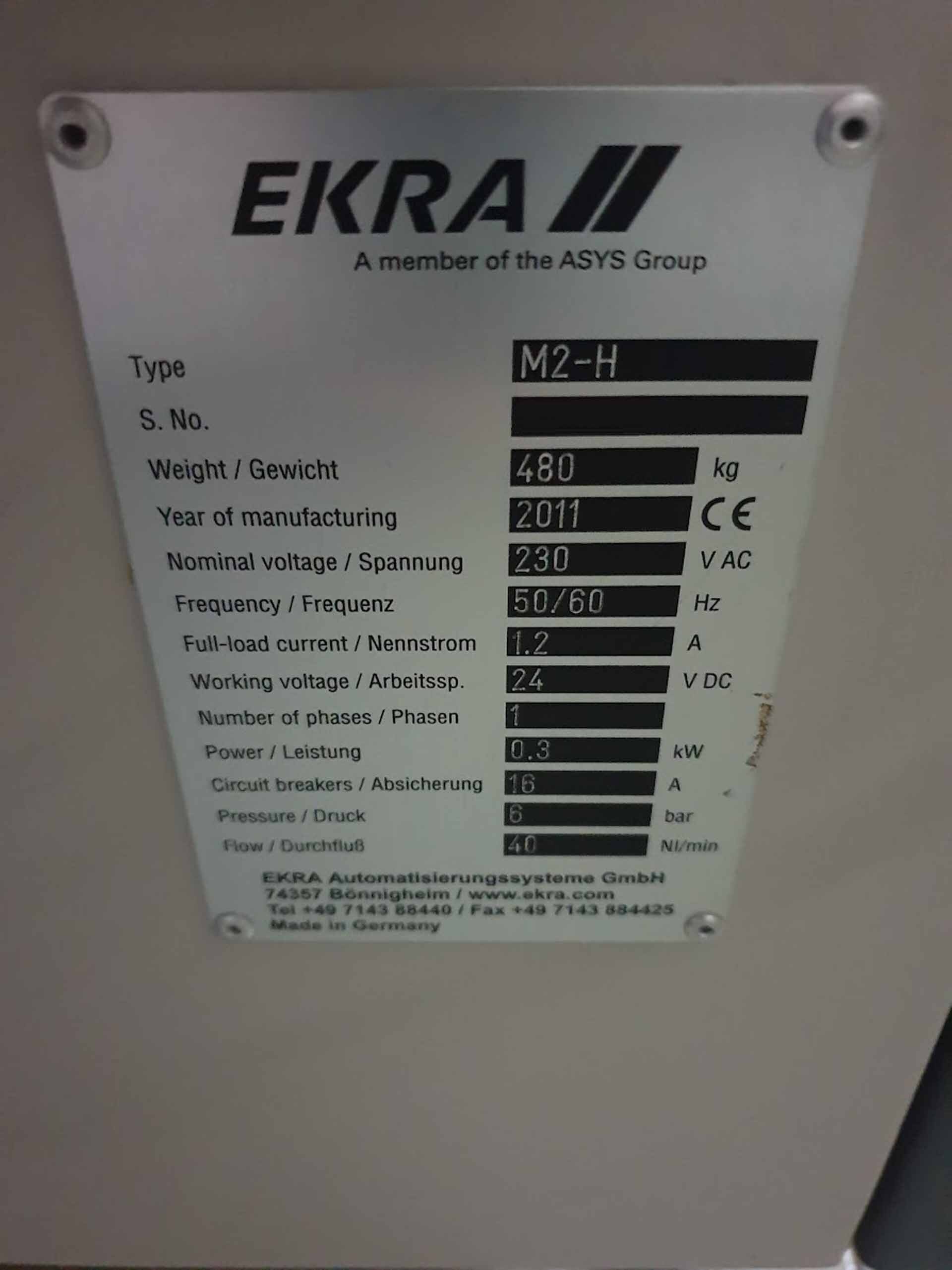 Photo Used EKRA M2H For Sale
