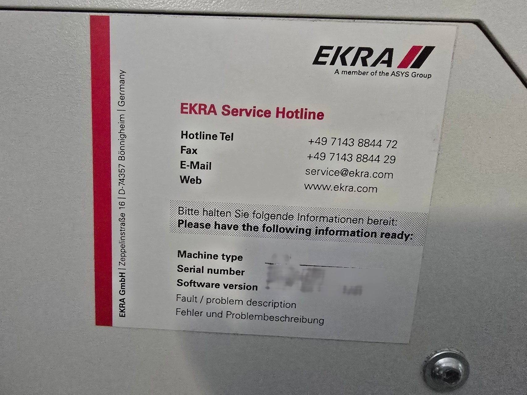 フォト（写真） 使用される EKRA X4 販売のために