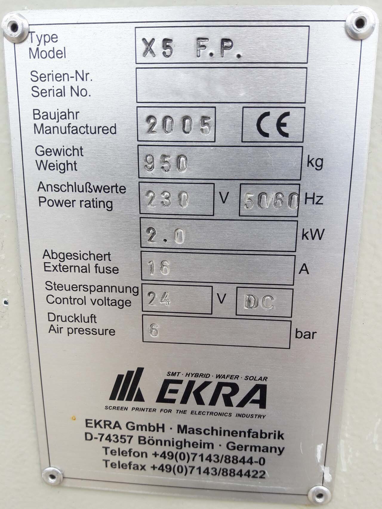 图为 已使用的 EKRA X5 待售
