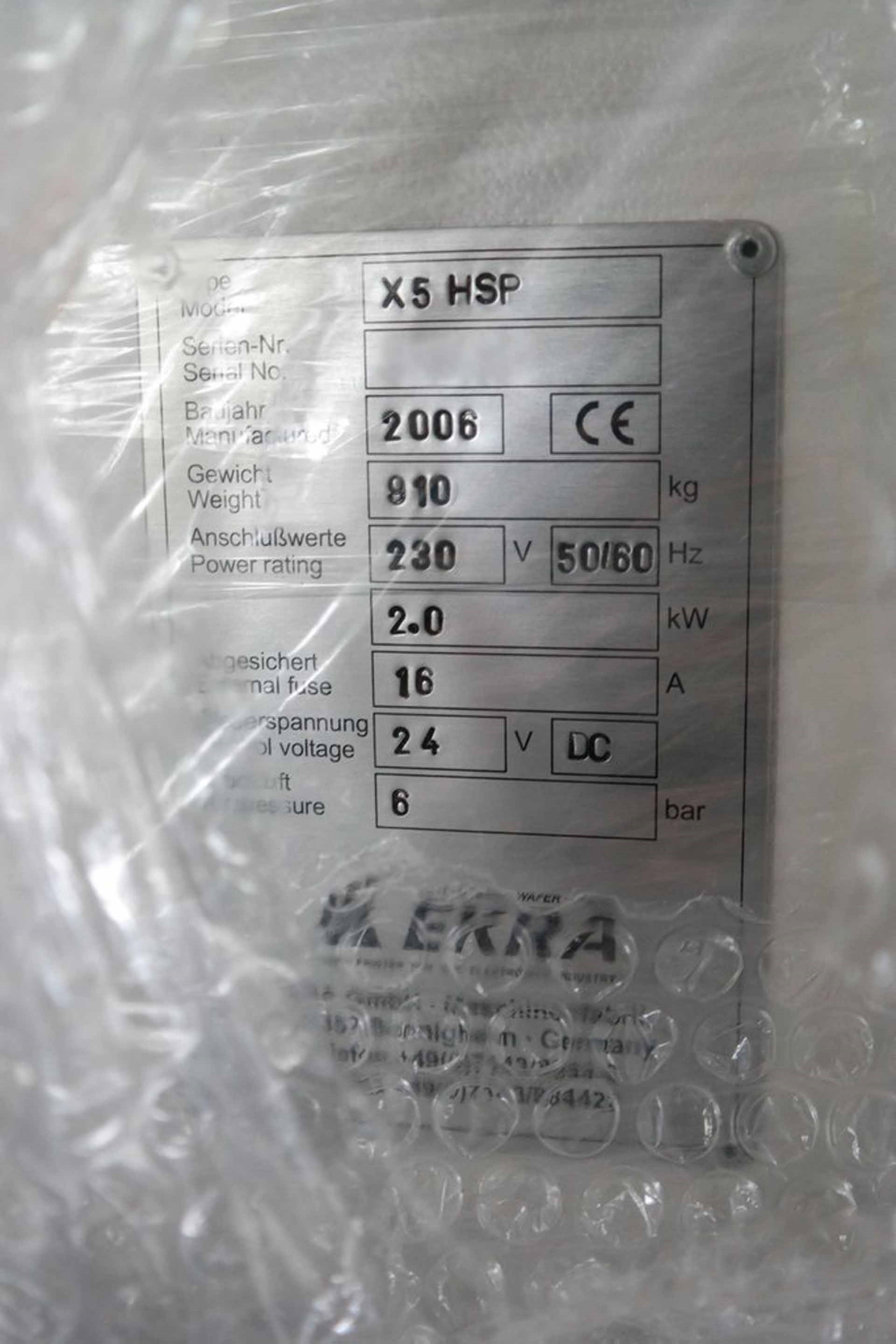 Photo Used EKRA X5 HSP For Sale