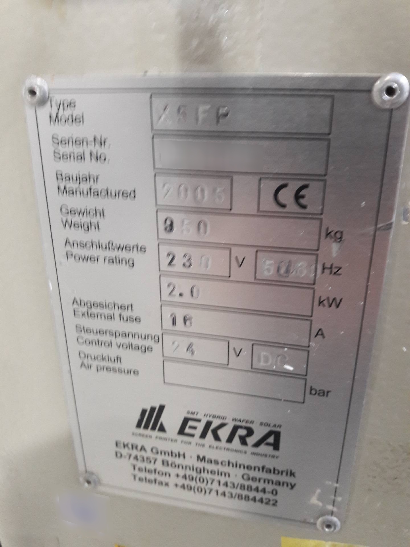 사진 사용됨 EKRA X5 FP 판매용