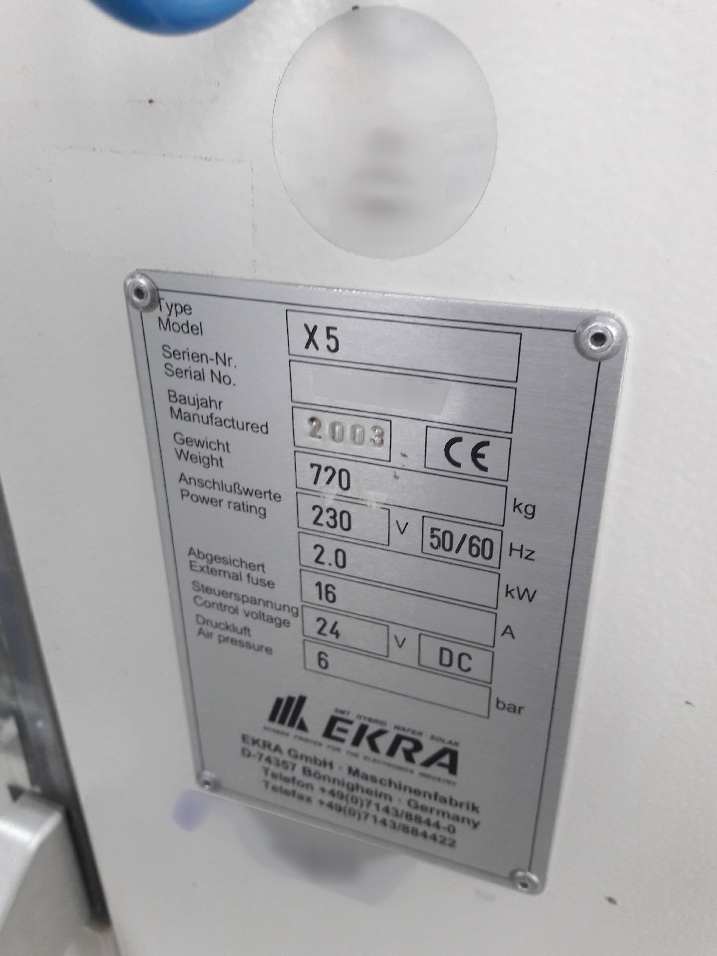 圖為 已使用的 EKRA X5 待售
