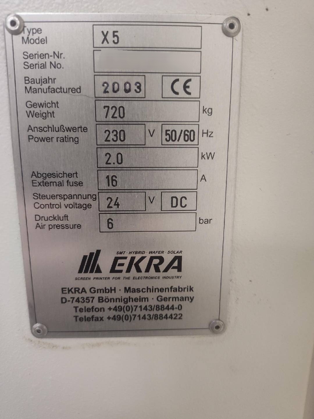 フォト（写真） 使用される EKRA X5 販売のために