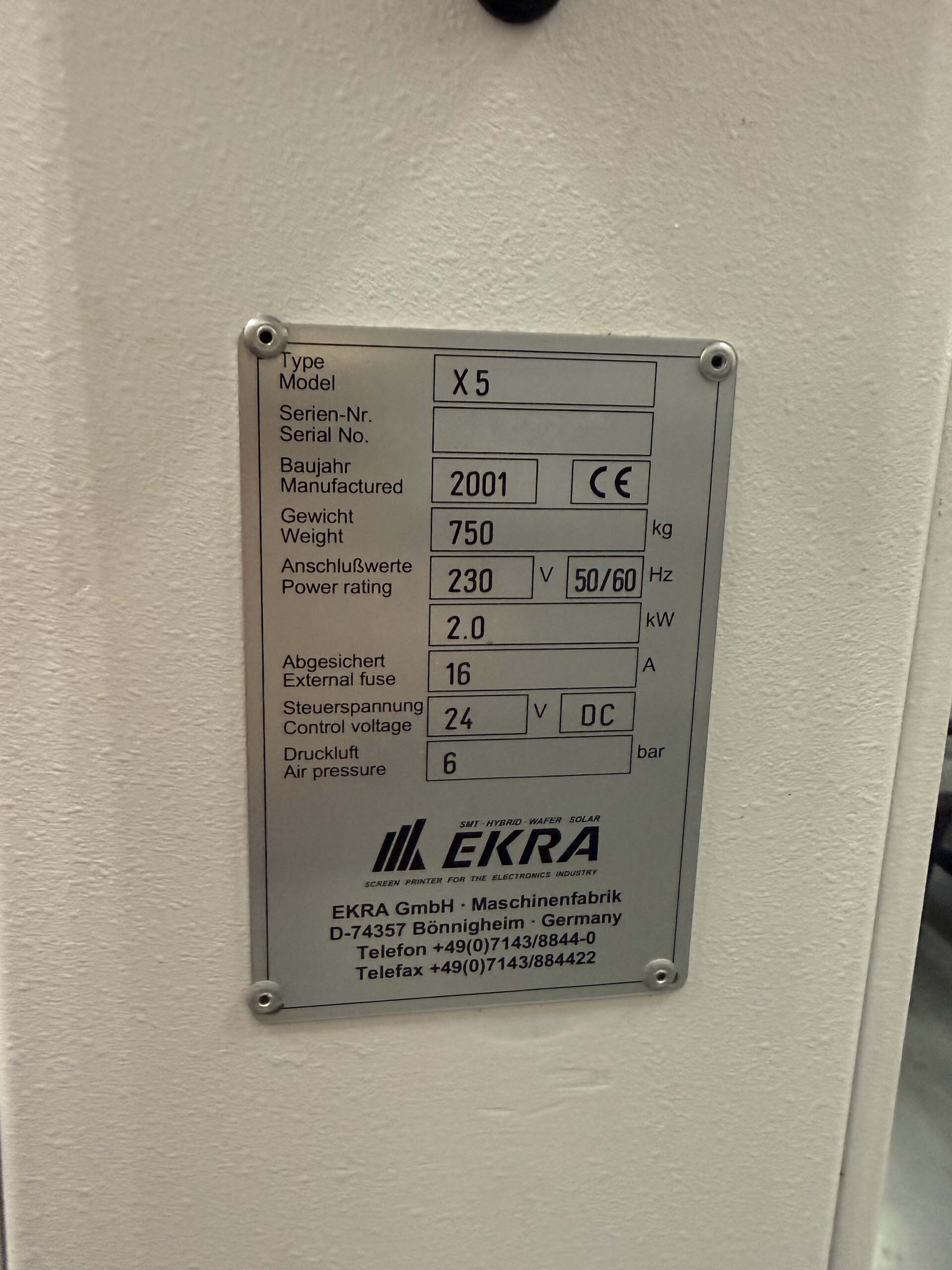圖為 已使用的 EKRA X5 待售