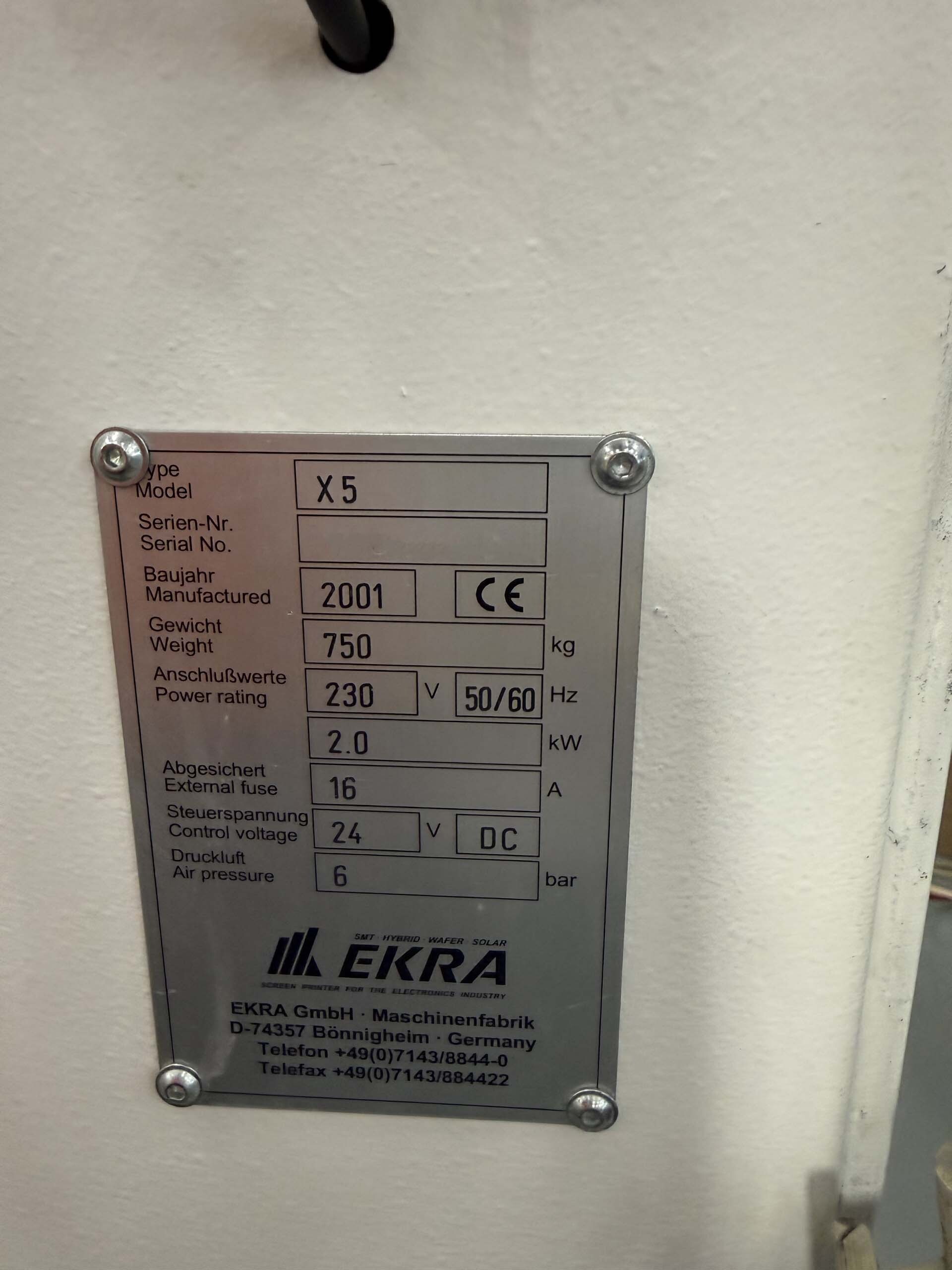 圖為 已使用的 EKRA X5 待售