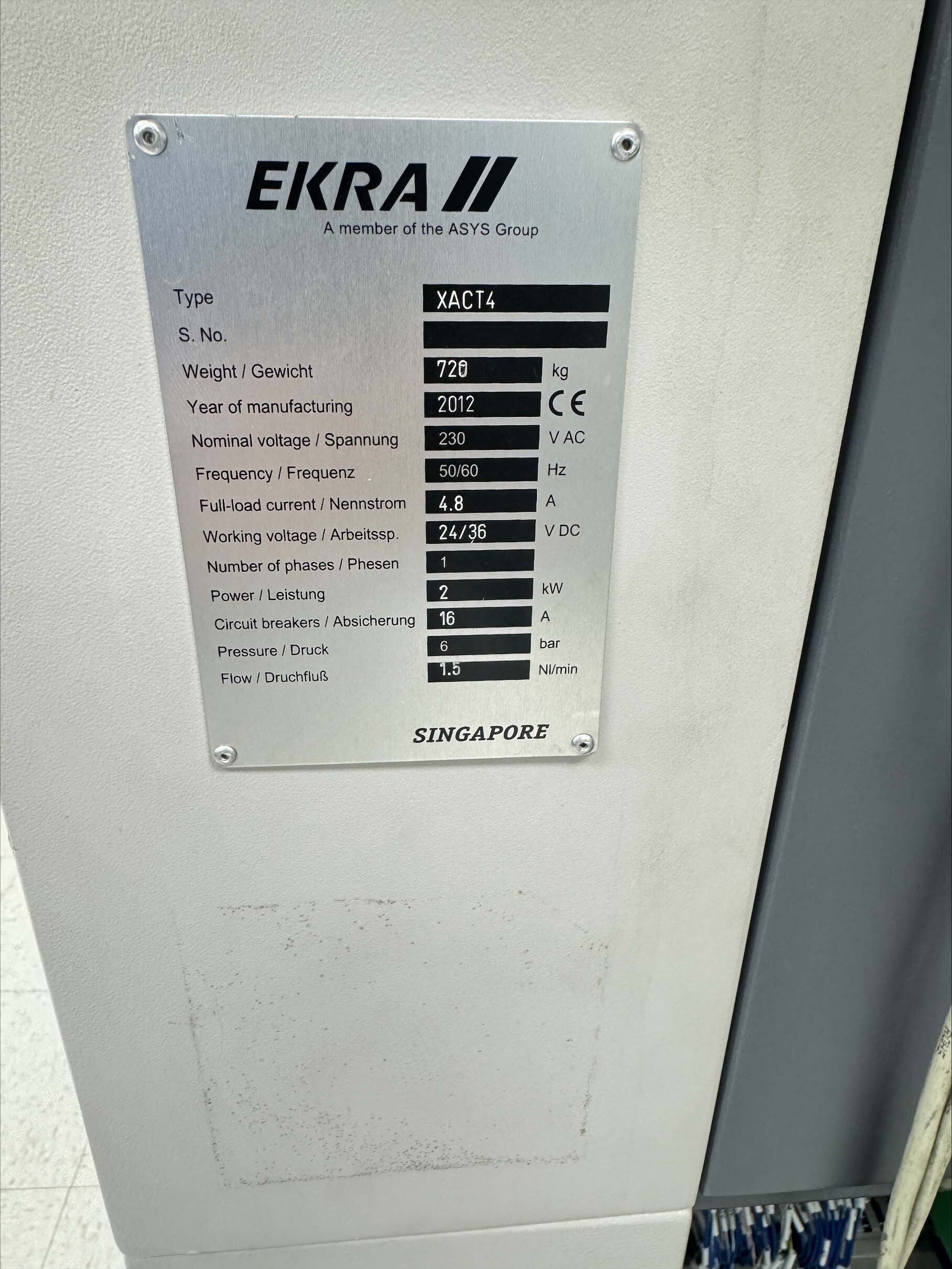 Foto Verwendet EKRA XACT4 Zum Verkauf