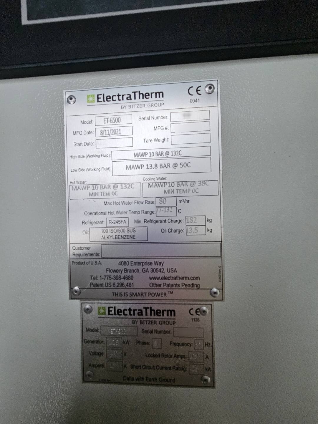 图为 已使用的 ELECTRATHERM ET-6500 待售