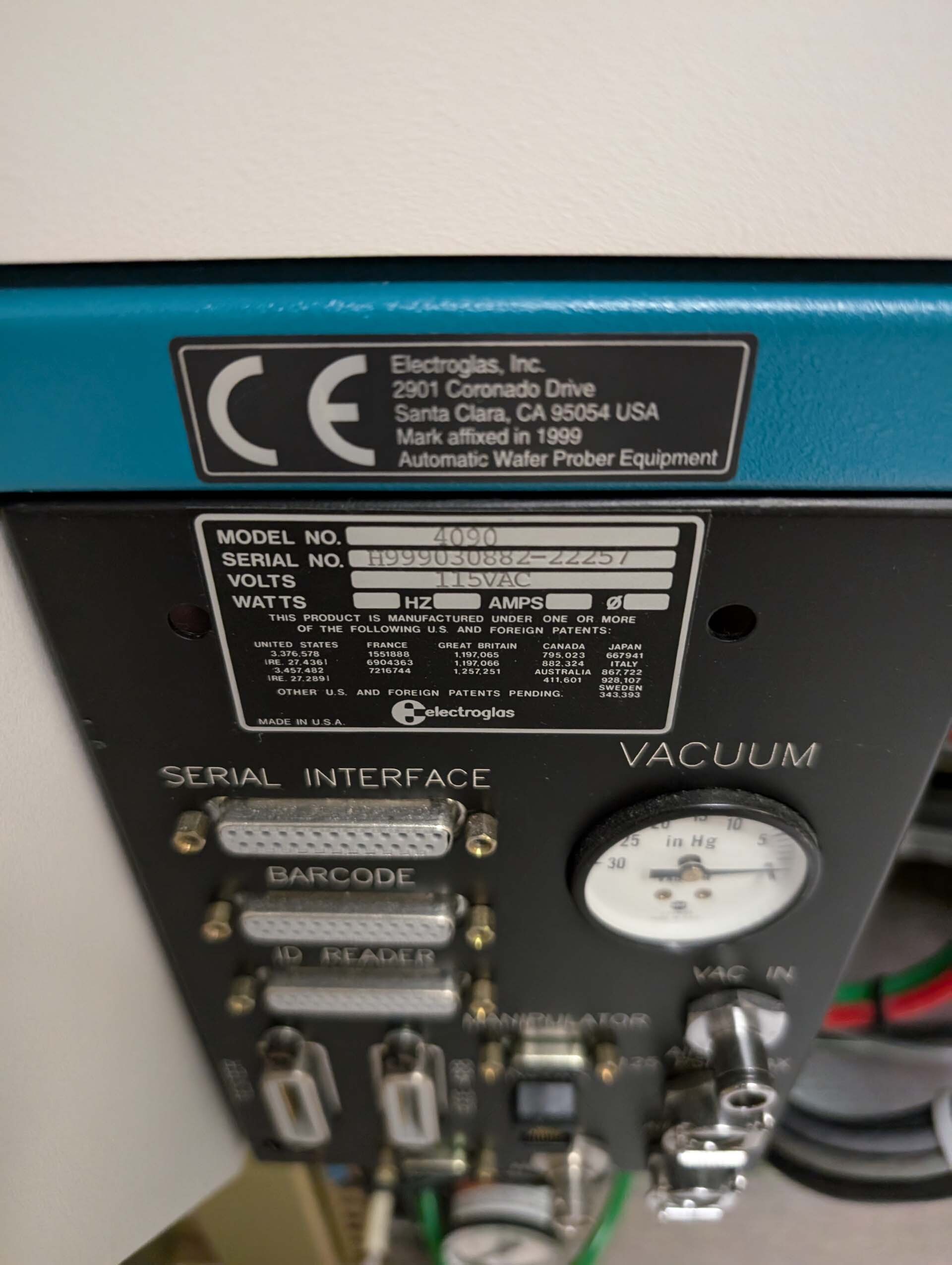사진 사용됨 ELECTROGLAS / EG 4090 판매용