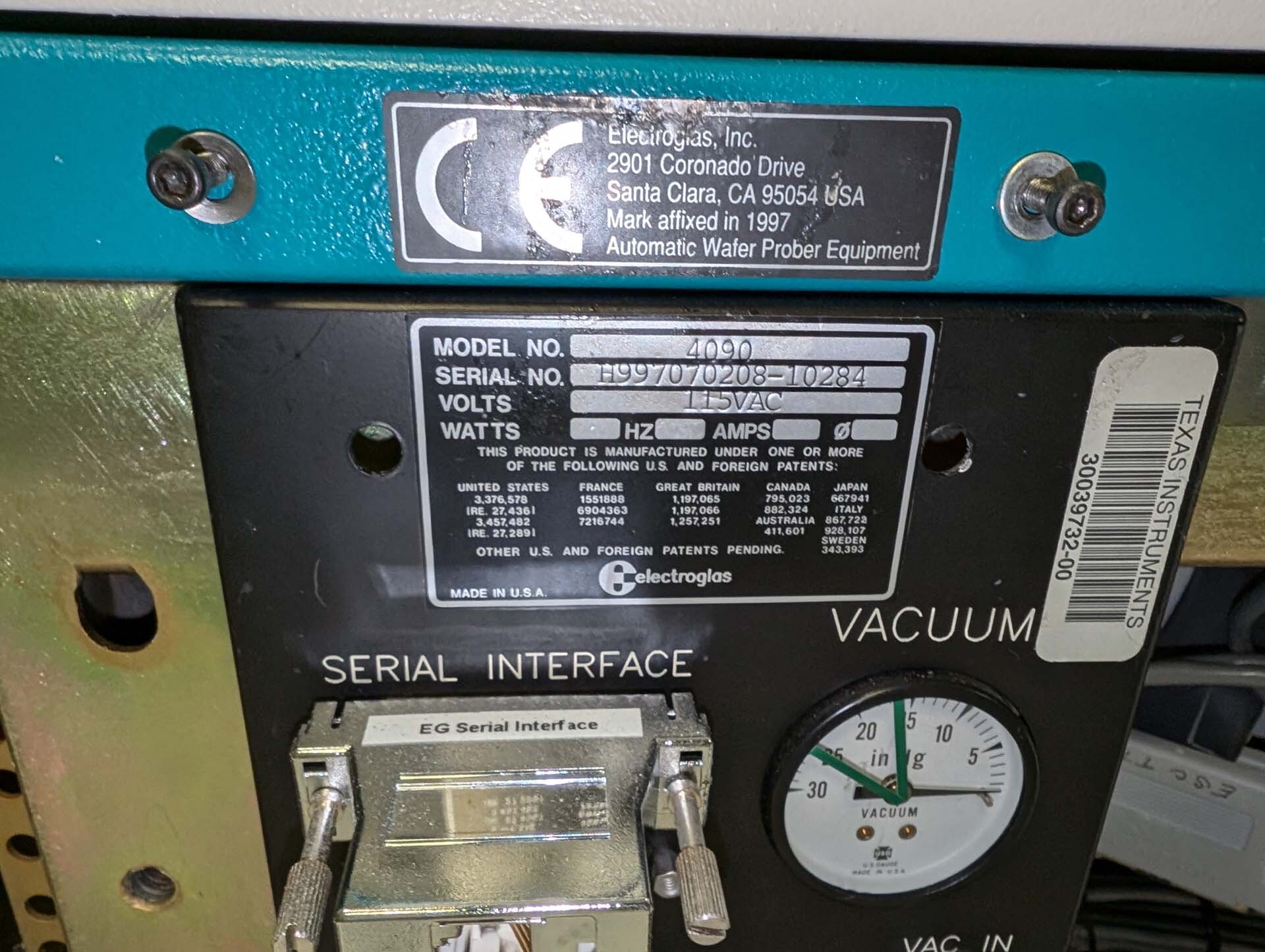 Photo Used ELECTROGLAS / EG 4090 For Sale