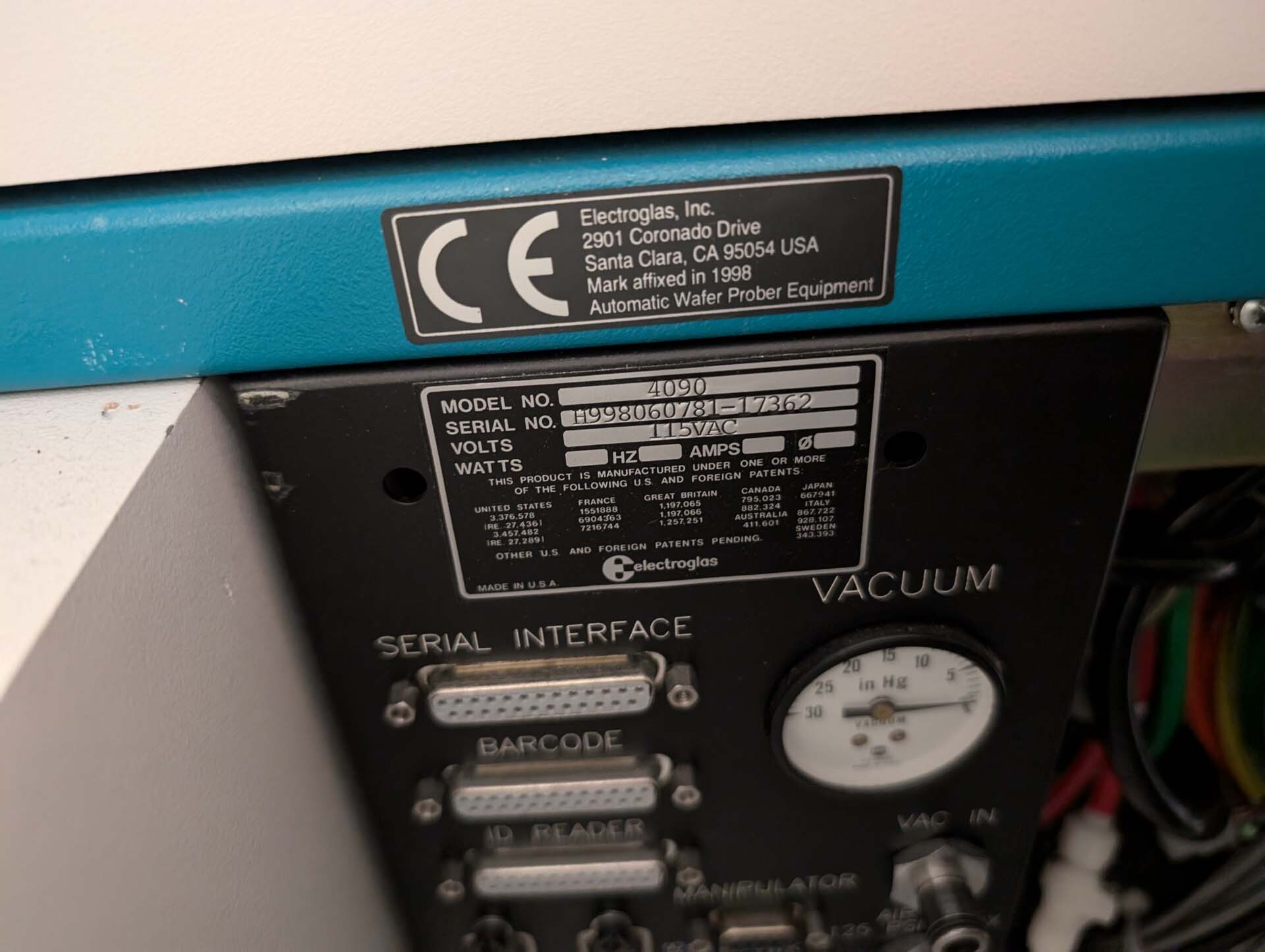 Photo Used ELECTROGLAS / EG 4090 For Sale
