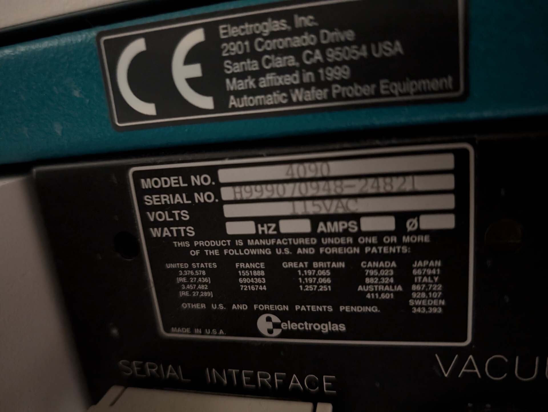 Photo Used ELECTROGLAS / EG 4090 For Sale