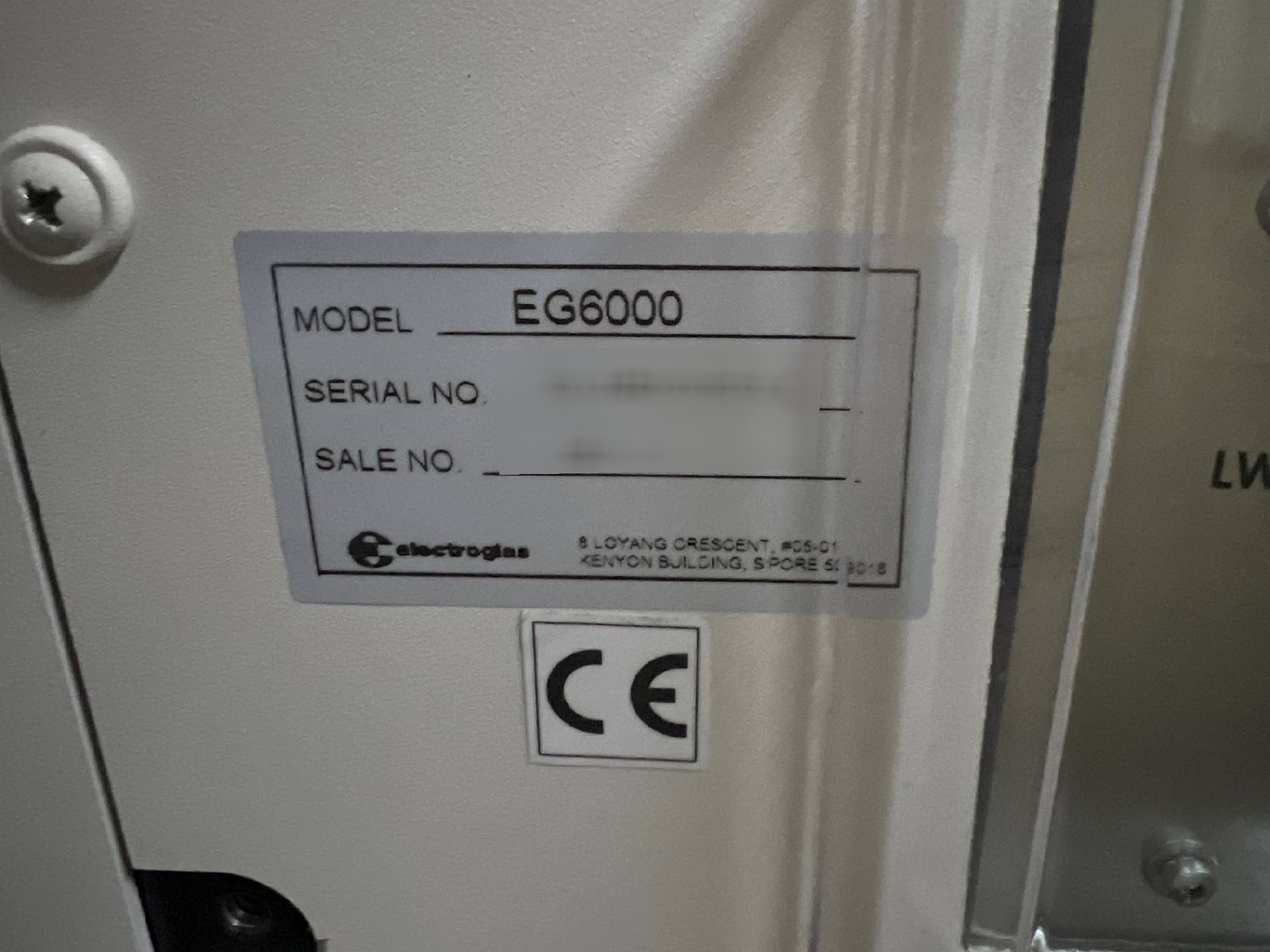 Foto Verwendet ELECTROGLAS / EG 6000 Zum Verkauf