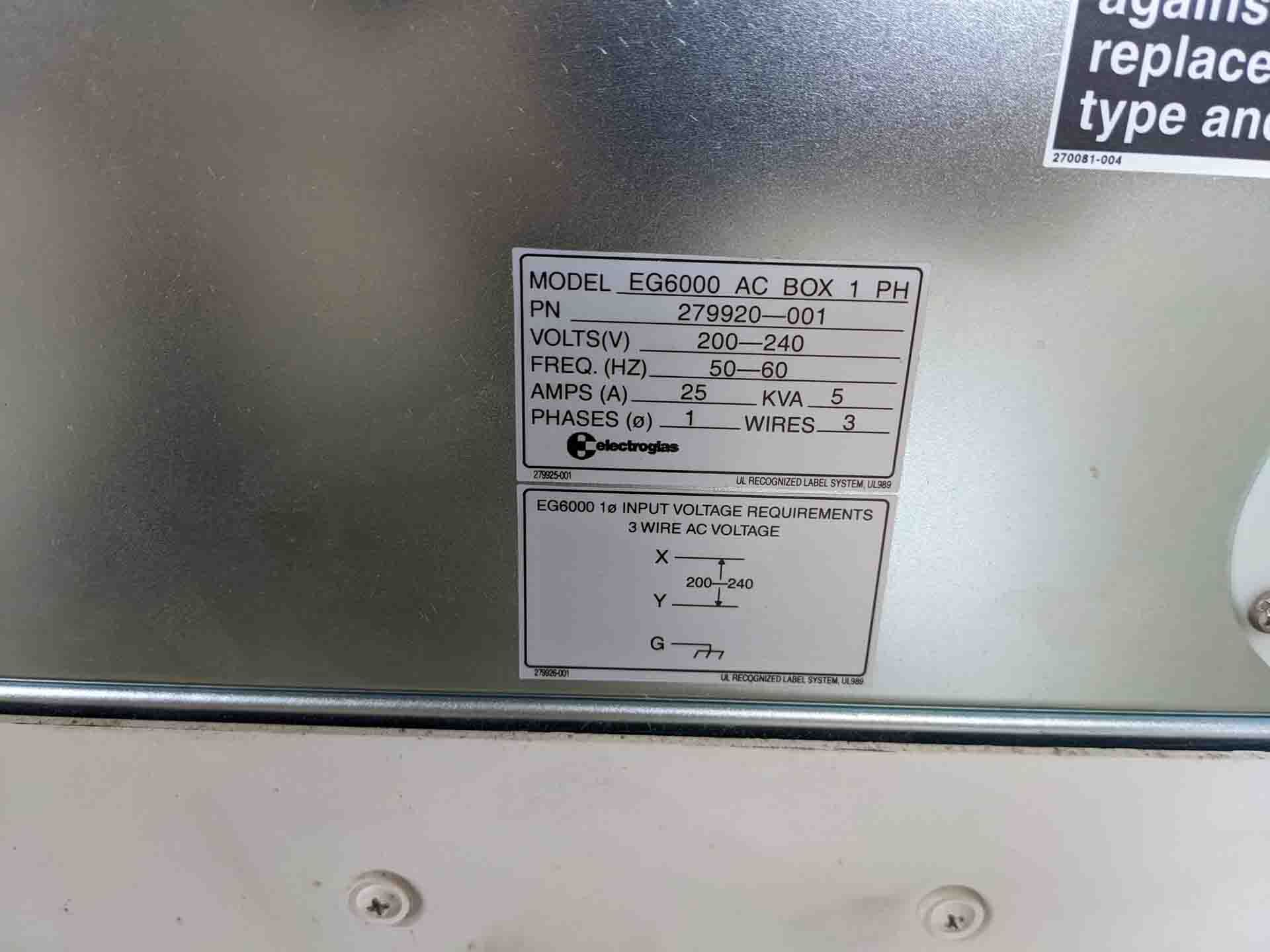 사진 사용됨 ELECTROGLAS / EG 6000 판매용