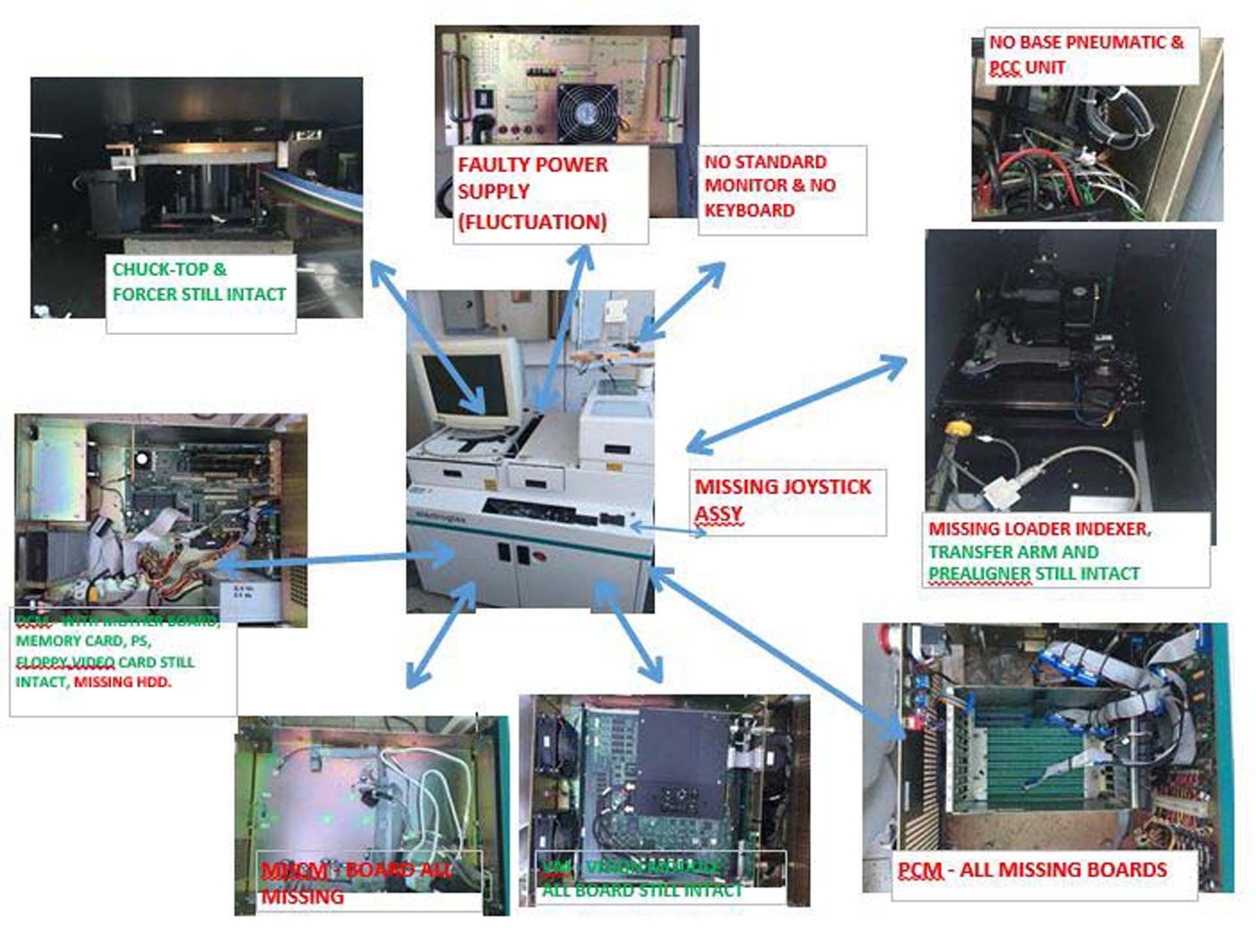 Photo Used ELECTROGLAS Lot of probers For Sale