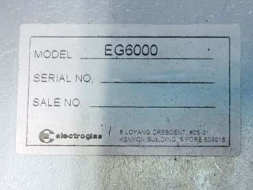 圖為 已使用的 ELECTROLAS / EG 6000 待售