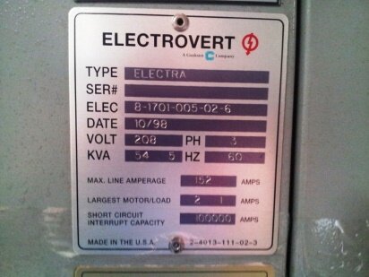 ELECTROVERT Electra #9016292